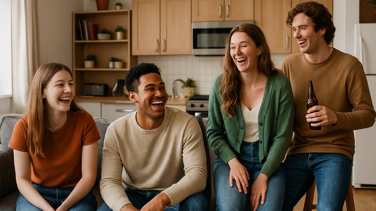 Best Accommodation for Students in Leicester group in room