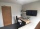 Student Accommodation Loughborough - Kingfisher Halls room with TV and desk