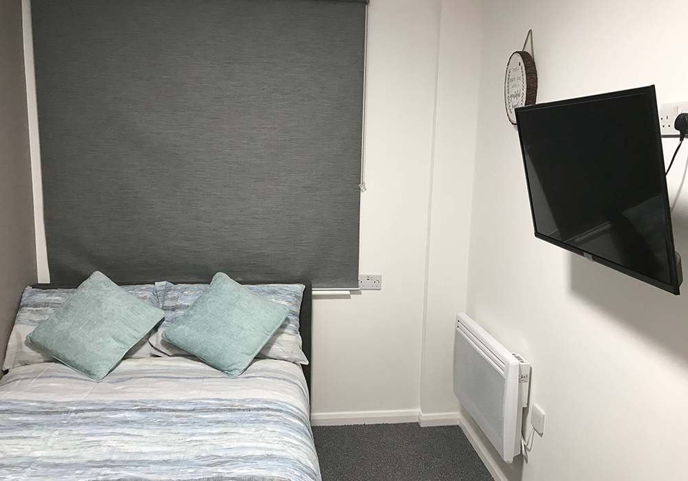 Loughborough Student Studio - Double Bed with large TV