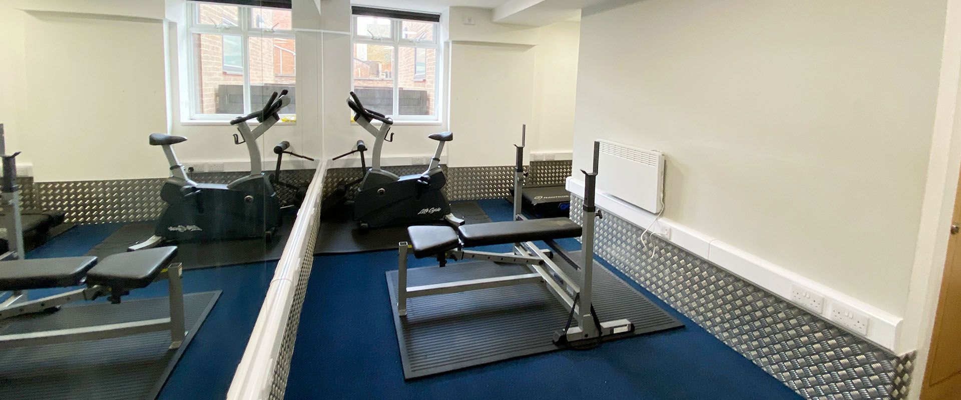 Enjoy a free onsite gym that has everything you need